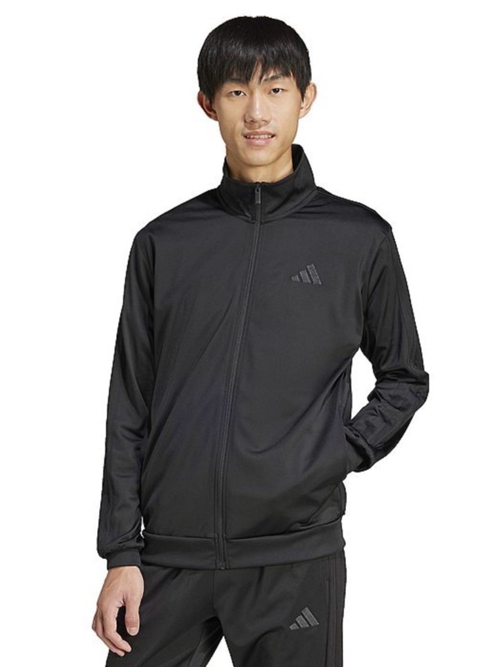 Men’s Black Athletic Track Jacket and Pants Set - Adidas